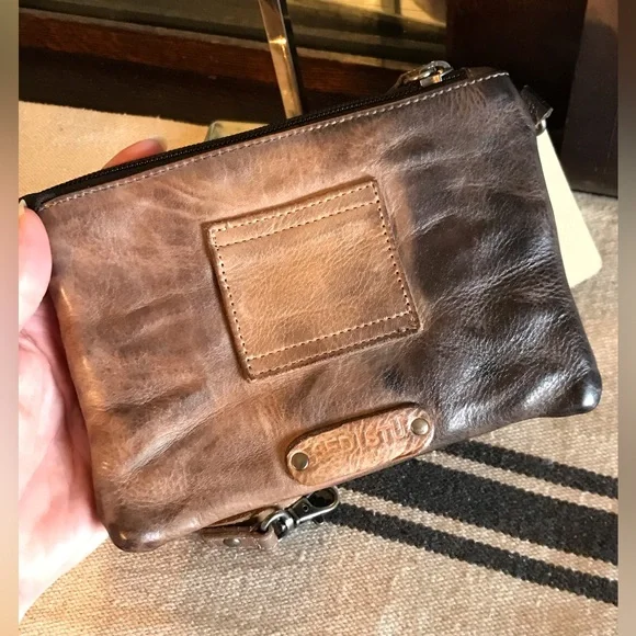 NWT Bed Stu Leather Viana Crossbody Belt Bag Wristlet Tonic Breeze MSRP $180 - Picture 5 of 14